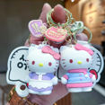 thumbnail image 1 of YIXINGCHEN 2Pcs Hello Kitty Cartoon Character Silicone Keychain - Cute Backpack Accessory and Ideal Holiday Gift YSK1110A-260, 1 of 3