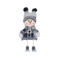 thumbnail image 3 of Muñeco de nieve navideño con sombrero, decoración para fiesta, juguete de escritorio coleccionable, novedad, Festival, adorno de Navidad suave, figura Estilo F, 3 of 8