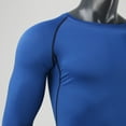 thumbnail image 4 of Compression Shirts for Men - Long Sleeve Black Workout Base Layer Athletic Gym Tops Quick Dry Running Undershirts, 4 of 6