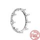 thumbnail image 5 of Real 100% 925 Sterling Silver Crown Heart Flower Wing Zircon Sparkling CZ Pantaro Rings For Women Fine Jewelry Anniversary Gifts, 5 of 5