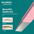 thumbnail image 3 of MR.GREEN Eyebrows Tweezers Colorful Beauty Fine Hairs Puller Makeup Tools Stainless Steel Slanted Eye Brow Clips Removal (Pink), 3 of 7