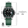 thumbnail image 3 of ADDIESDIVE Men's Analog Quartz Watch, 200M Waterproof Dive Watch with Ceramic Bezel, Japanese Movement, Super-Luminous, 3 of 5