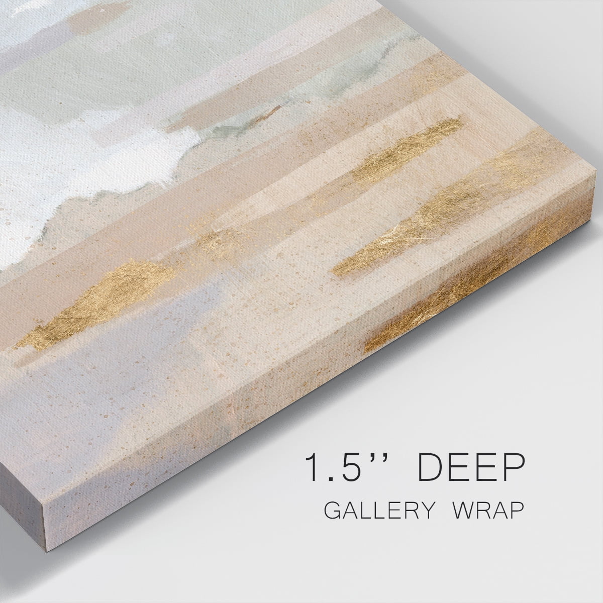 Wexford Home Abstract Coastland I-Premium Gallery Wrapped Canvas, 10" x 10" - Ready to Hang