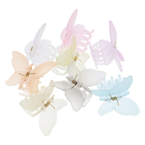 unbranded 8pcs Hair Claw Clip Trendy Butterfly Hair Claw Hair Accessories For Women Gift