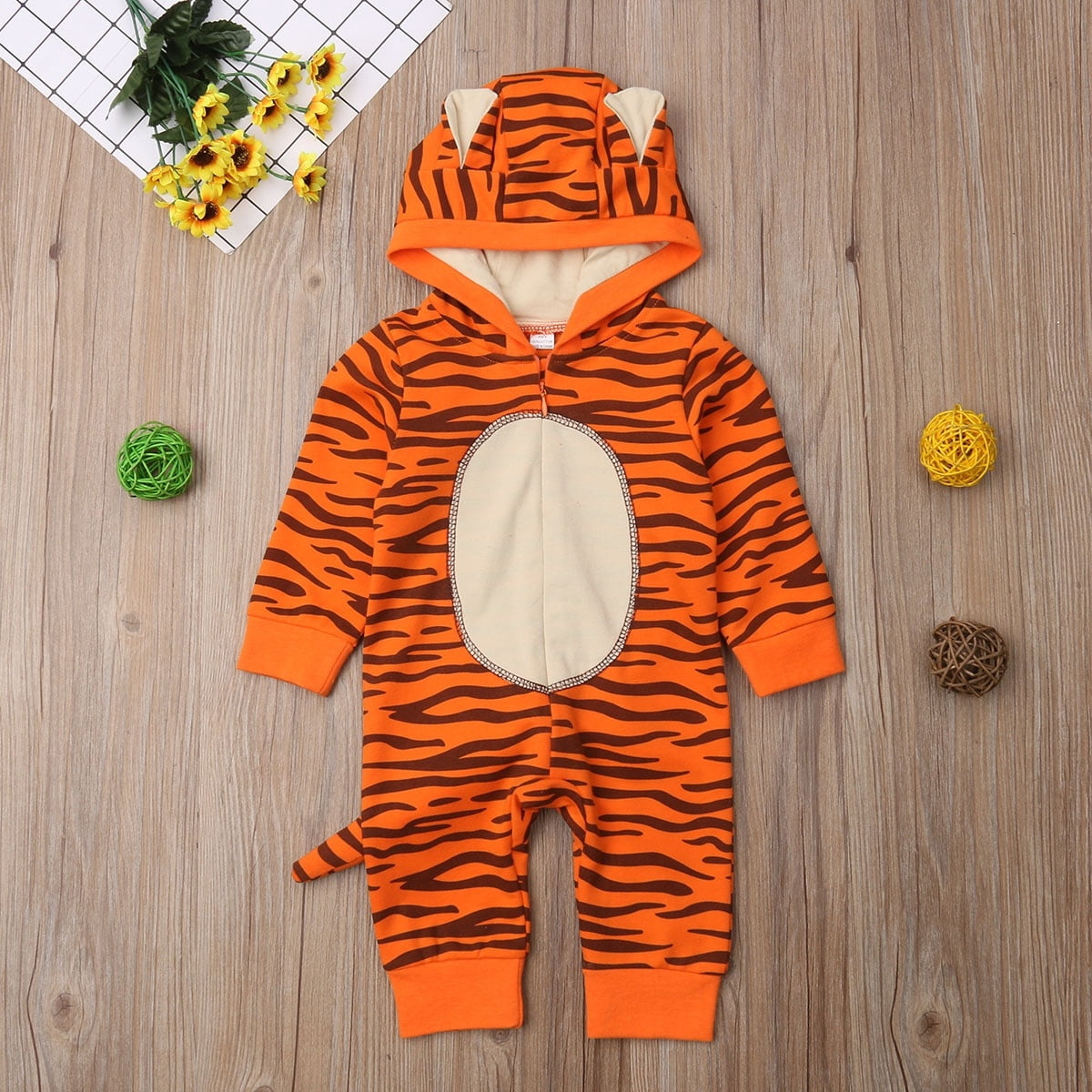 tiger romper baby