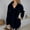 czb# Blue293, variant on CUZIBR Womens Overcoat Button Down Long Sleeve Lapel Wool Coat With Belt Elegant Solid Color Oversized Fashion Jacket Mid Length Comfort Outwear,Black,L