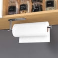 thumbnail image 5 of Estante de pared para gabinete de toallero de papel adhesivo para toallas de cocina, soporte para rollo de toallas de baño, acero inoxidable SUS304 (13 pulgadas, plateado) Xemadio WLJ-1607, 5 of 5