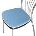 thumbnail image 3 of Blue Dining Chair Pad, Retro Style Pattern with Little White Polka Dots Geometrical Vintage Inspirations, Water Resistant Pillow with Straps for Kitchen Seats, 8 Pieces Set, Blue White, by Ambesonne, 3 of 5