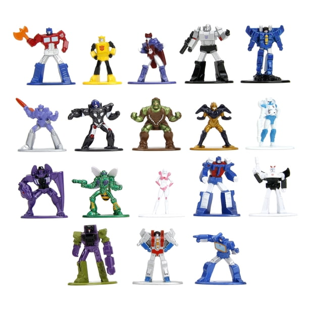 Toy Jada Toys Transformers, 18 unidades, figuras fundidas a presión en nanometal
