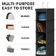 thumbnail image 5 of Organizador colgante simple para el hogar, paquete de 2, 10 estantes, negro, 5 of 6
