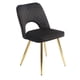 thumbnail image 1 of SILLA VÓRIN VELVET NEGRO GOLD, 1 of 3