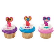 1 X 12 Disneys Doc Mcstuffins cupcake Rings Toppers Party Favors