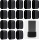 thumbnail image 1 of 16pcs chair leg cap chair leg protection floor protection foot caps plastic cover cap folding chair oval tube for sloping chair legs garden, 1 of 5