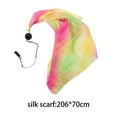 thumbnail image 3 of Segolike Belly Dance Poi Ball and Scarf Set Imitation Silk for Stage Shows Parties Events Pink Yellow, 3 of 7