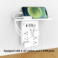 thumbnail image 5 of Wall Extender with Shelf and Night Light USB Ports, 2025 New 9-in-1 Extended Outlet with Surge Protector for Next to Bed, Office, Home Use, 5 of 5