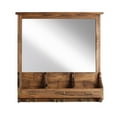 thumbnail image 5 of Uniek Stallard Decorative Rustic Wood Organizer with Mirror, 5 of 8