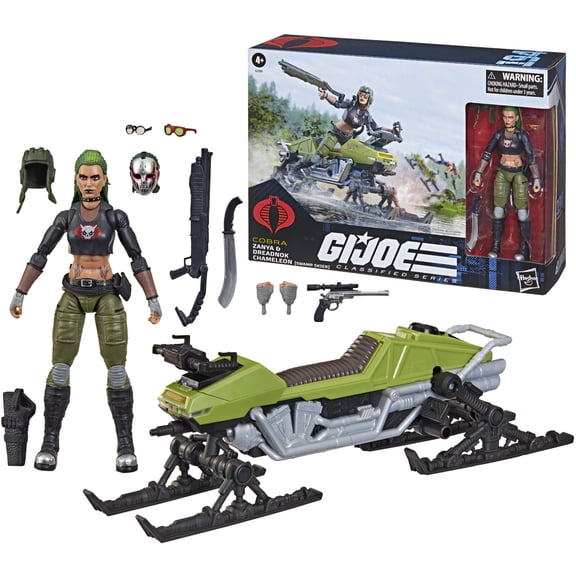 G.I. Joe - Classified Series - #194, Zanya and Dreadnok Chameleon (Swamp Skier) Vehicle