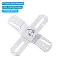 thumbnail image 4 of Uxcell 4" Light Crossbar 2 Set Steel Cross-Shaped Wall Mounting Bracket 180 Rotation Lamp Fixture Silver Color, 4 of 6
