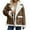 Coffee, variant on Winter Lined Insulated Heavyweight Long Sleeve Coat For Women Outdoor Cold Weather And Casual Daily Wear
