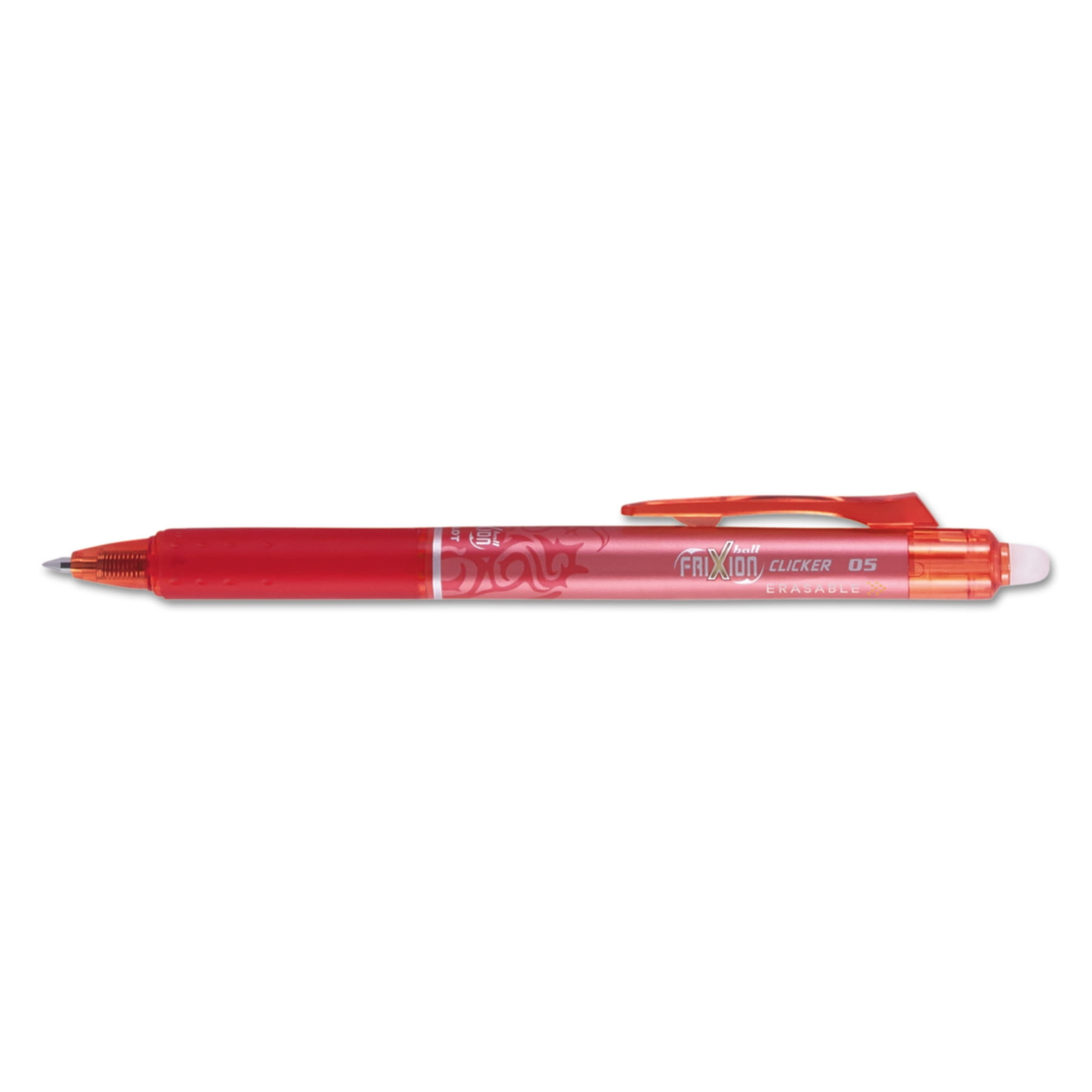 Pilot FriXion Clicker Erasable Gel Ink Retractable Pen Red Ink, .5mm, Dozen -PIL32522