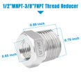 thumbnail image 2 of Buje reductor Quickun de 1/2" macho a 3/8" hembra NPT, 2 of 6