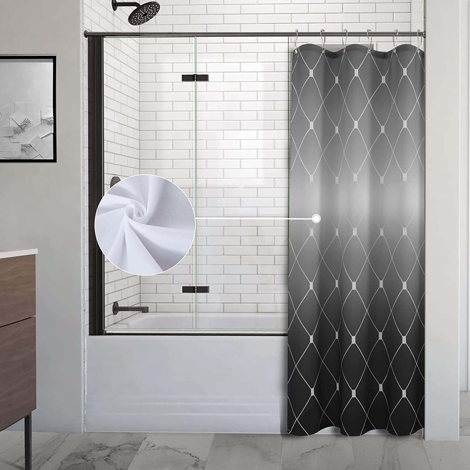 Shower Curtains Navy Blue Shower Curtain Blue Ombre Shower Curtain Set