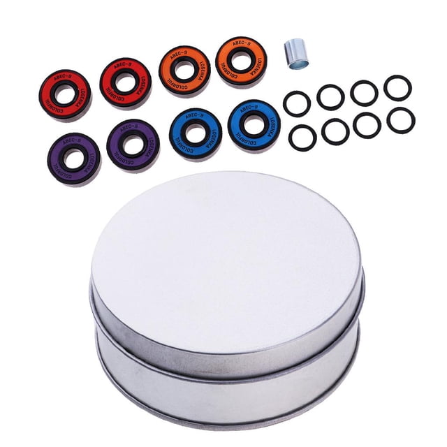 Rodamientos Premium de material acero para monopatín Pro Longboard Bearings ABEC 9 con caja DYNWAVEMX Rodamientos de skate ABEC 9