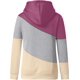 thumbnail image 4 of Sudadera con capucha para mujer, estilo informal, con cuello vuelto, manga larga, con bloques de color, suéteres, tops de otoño, 4 of 5