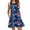 Dark Blue, variant on Azrian Summer Dresses Summer Dresses Women Beach Floral Sleeveless Sundress Casual Pockets Boho Dress