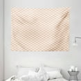 thumbnail image 1 of Geometric Tapestry, Light Salmon Colored Chess Table Like Modern Pink Decor Squares Artwork, Wall Hanging for Bedroom Living Room Dorm Decor, 80W X 60L Inches, Light Pink and White, by Ambesonne, 1 of 2
