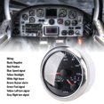 thumbnail image 5 of BIMZUC 3 in 1 GPS Speedometer Tachometer Fuel Level Gauge 3.375 in / 85 mm 120MPH 8000RPM 7 Colors Backlight for RV Yacht Truck Black Dial Silver Bezel, 5 of 9