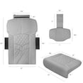 thumbnail image 2 of Universal Size Pedicure Chair Cushion Cover Set for Nail Salon Pedicure Spa Massage Chair, Universal Replacement Fit All Models, Gray, 2 of 5