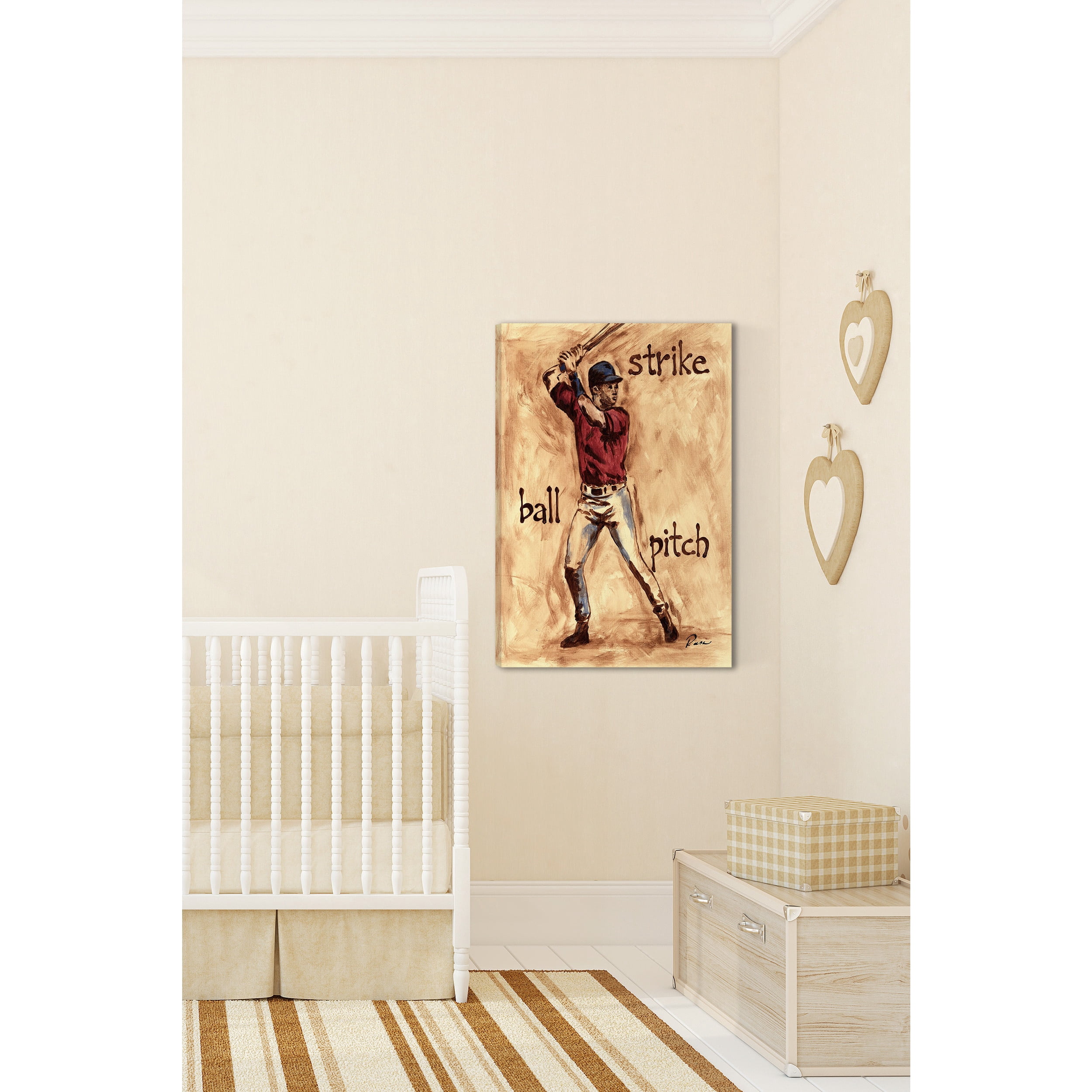 Marmont Hill "Slugger" by Reesa Qualia Painting Print on Wrapped Canvas