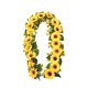 thumbnail image 2 of Spring And Summer Sunflower Wreath Artificial Flower Wildflower Wreath For Indoor Outdoor Wedding Arches Porches Staircase Decorations Year Round Home Decorati, 2 of 6