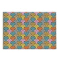thumbnail image 1 of Funny Cutting Board, Colorful Continuous Pattern of Grumpy Face Cats Cool Angry Pet Cartoon Graphic, Decorative Tempered Glass Cutting and Serving Board, in 3 Sizes, by Ambesonne, 1 of 2