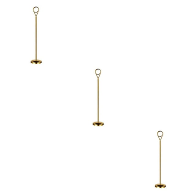 Baohd Support Photo Porte-Numéro de Table Contemporain pour les Paramètres d'Hôtel à la Mode Or 25cm 3Set