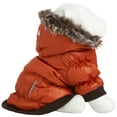 thumbnail image 4 of Pet Life ® Classic Metallic Fashion 3M Insulated Dog Coat Parka w/ Removable Hood, 4 of 8