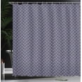 thumbnail image 3 of Ambesonne New Year Shower Curtain, Line Art Christmas Motif, 69"Wx75"L, Dark Indigo and Pale Yellow, 3 of 4