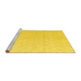 thumbnail image 2 of Ahgly Company Machine Washable Indoor Rectangle Solid Yellow Modern Area Rugs, 6' x 9', 2 of 4