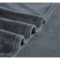 thumbnail image 3 of Warm and Cozy Super Plush Flannel Fleece Sheet Set, Steel Grey, Full, 3 of 8