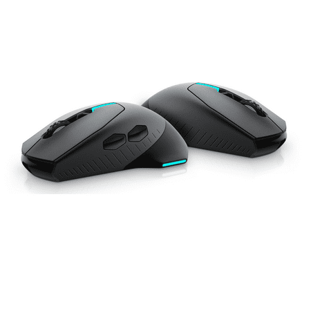 Alienware - AW610M-L Wired/Wireless Optical Gaming Mouse with RGB Lighting - Lunar Light