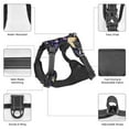 thumbnail image 3 of Naloa Lavender Flowers Pet Harness Vest with Traction Rope, Adjustable No-Choke Dog Vest for Outdoor, Walking - Small, 3 of 5