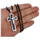 thumbnail image 4 of Cadenas de Triple Cruz SacredGleam01 1Pza Negro Collar Triple Cruz Dije 3x5.3cm Metal. High Monaco MXRMG-001, 4 of 5