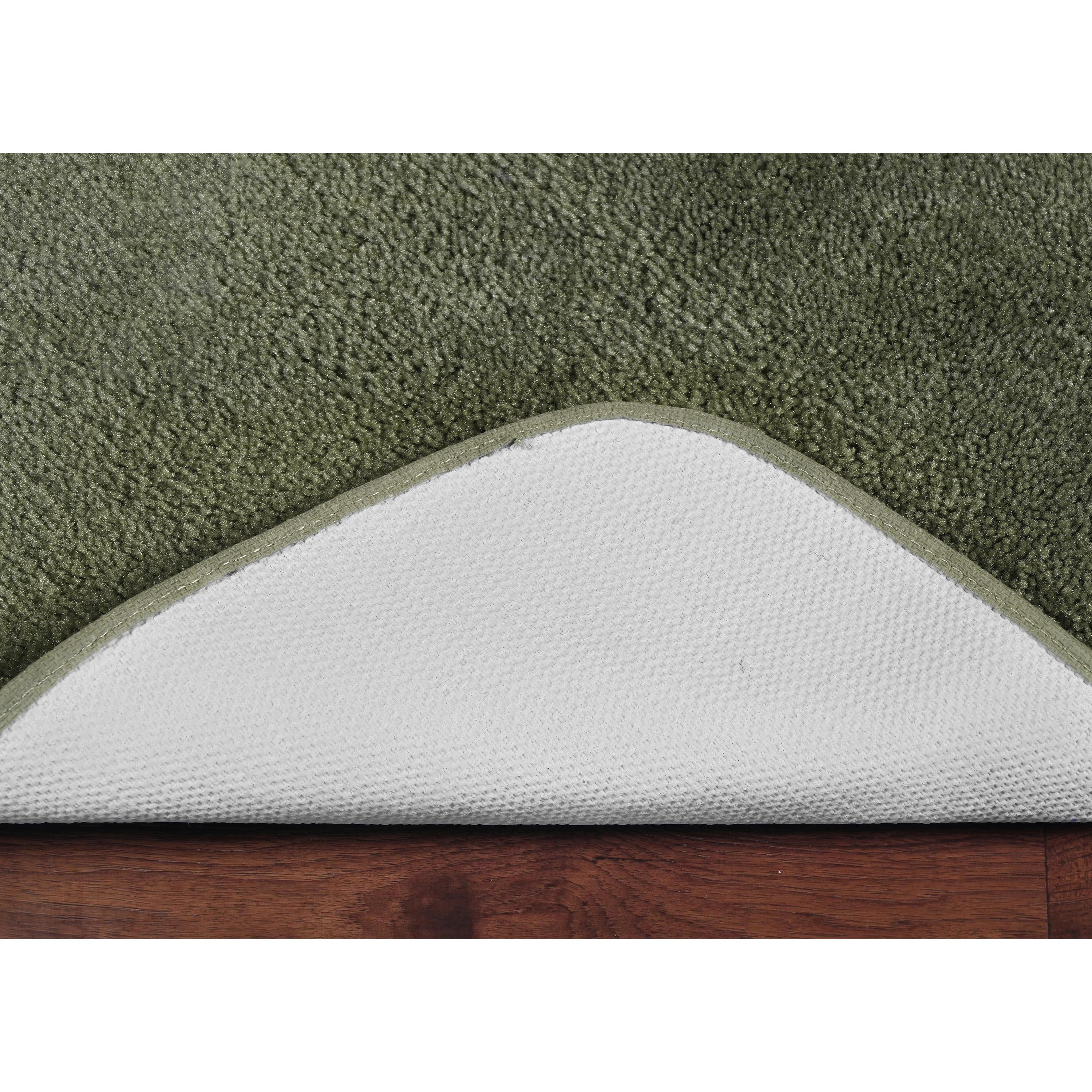 Garland Rug Traditional Washable Bath Rug Set, 5 Piece Set (2 Bath Rugs, Contour, Lid, & Runner) Deep Fern