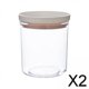 thumbnail image 1 of Botes de almacenamiento de alimentos de vidrio elegantes para 2 piezas, 1 of 10