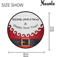 thumbnail image 4 of Merry Christmas Anti Fatigue Round Area Rug Funny Santa Claus Non Slip Absorbent Comfort Round Rug Floor Carpet for Entryway Living Room Bedroom Sofa Home Decor, 3' in Diameter, 4 of 7