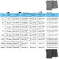 thumbnail image 3 of Hxshgdsn Womens Workout Sets Strip Printed Short Sleeve Crew Neck Tops Elastic Waist Shorts Sportwear（Khaki/S）, 3 of 5