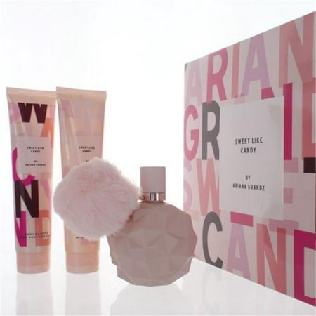 Ariana Grande GSWARISWEET3P34PBLSG 3.4 oz Sweet Like Candy Eau De Parfum Spray Gift Set for Women - 3