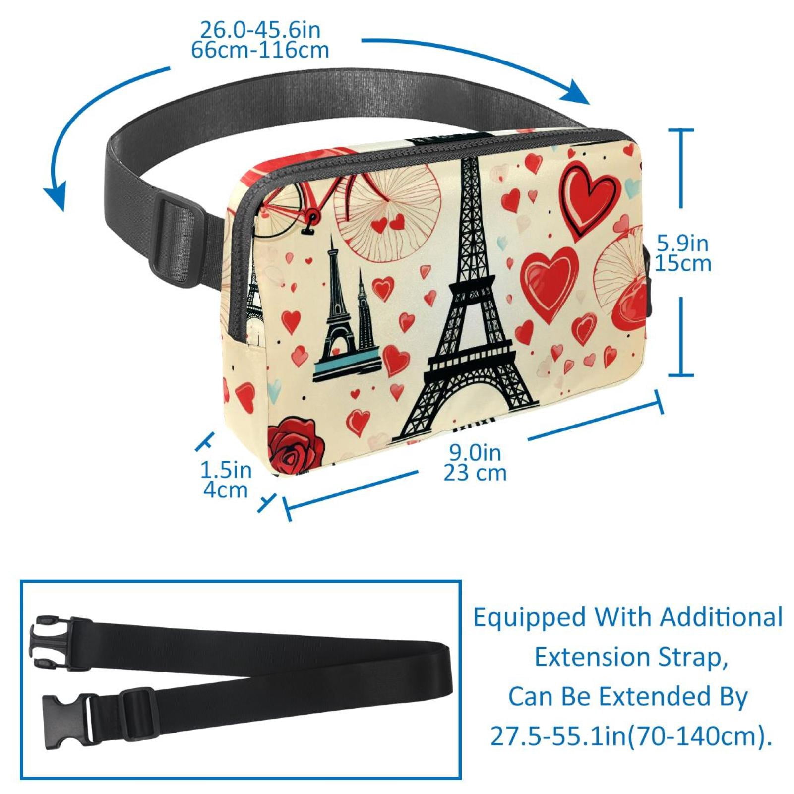 Valentine's Day Waist Pack Fanny Pack Running Belt Lightweight Adjustable with Extension Strap Unisex
