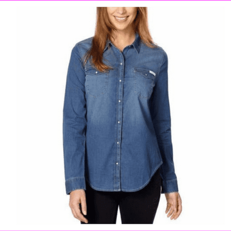 Calvin Klein Jeans Ladies' Denim Shirt L/Brady Mid